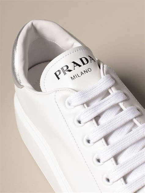 prada special white shoes|Prada shoes for women flats.